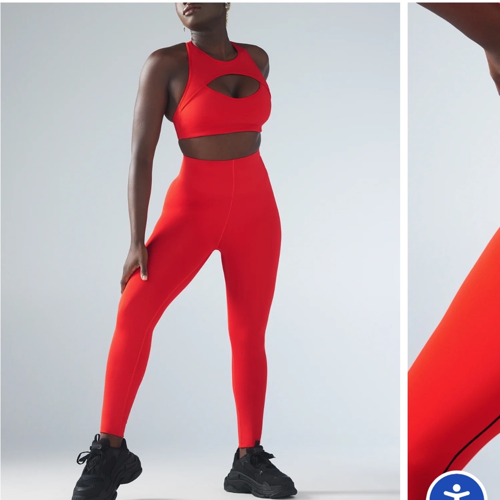 NWOT SET Savage X Fenty Hotline Red High-Waisted Leggings